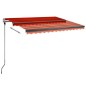 vidaXL Standmarkise Automatisch 350x250 cm Orange/Braun vidaXL Standmarkise Automatisch 350x250 cm Orange/Braun