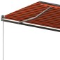 vidaXL Standmarkise Automatisch 350x250 cm Orange/Braun vidaXL Standmarkise Automatisch 350x250 cm Orange/Braun