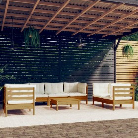 vidaXL 8-tlg. Garten-Lounge-Set mit Kissen Kiefer Massivholz
