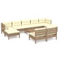 vidaXL 10-tlg. Garten-Lounge-Set mit Kissen Honigbraun Kiefernholz vidaXL 10-tlg. Garten-Lounge-Set mit Kissen Honigbraun Kiefernholz