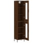 Highboard Braun Eichen-Optik 34,5x34x180 cm Holzwerkstoff Highboard Braun Eichen-Optik 34,5x34x180 cm Holzwerkstoff