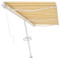 vidaXL Standmarkise Manuell Einziehbar 600x300 cm Gelb/Weiß vidaXL Standmarkise Manuell Einziehbar 600x300 cm Gelb/Weiß