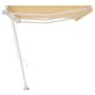 vidaXL Standmarkise Manuell Einziehbar 600x300 cm Gelb/Weiß vidaXL Standmarkise Manuell Einziehbar 600x300 cm Gelb/Weiß