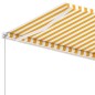 vidaXL Standmarkise Manuell Einziehbar 600x300 cm Gelb/Weiß vidaXL Standmarkise Manuell Einziehbar 600x300 cm Gelb/Weiß