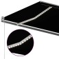 vidaXL Markise Manuell Einziehbar mit LED 500x300 cm Anthrazit vidaXL Markise Manuell Einziehbar mit LED 500x300 cm Anthrazit