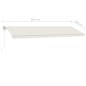 vidaXL Standmarkise Automatisch 600x300 cm Creme vidaXL Standmarkise Automatisch 600x300 cm Creme