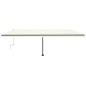 vidaXL Markise Manuell Einziehbar mit LED 600x300 cm Creme vidaXL Markise Manuell Einziehbar mit LED 600x300 cm Creme