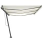 vidaXL Markise Manuell Einziehbar mit LED 600x300 cm Creme vidaXL Markise Manuell Einziehbar mit LED 600x300 cm Creme