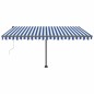 Standmarkise Automatisch 450x300 cm Blau/Weiß Standmarkise Automatisch 450x300 cm Blau/Weiß