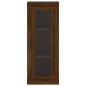 Highboard Braun Eichen-Optik 34,5x34x180 cm Holzwerkstoff Highboard Braun Eichen-Optik 34,5x34x180 cm Holzwerkstoff