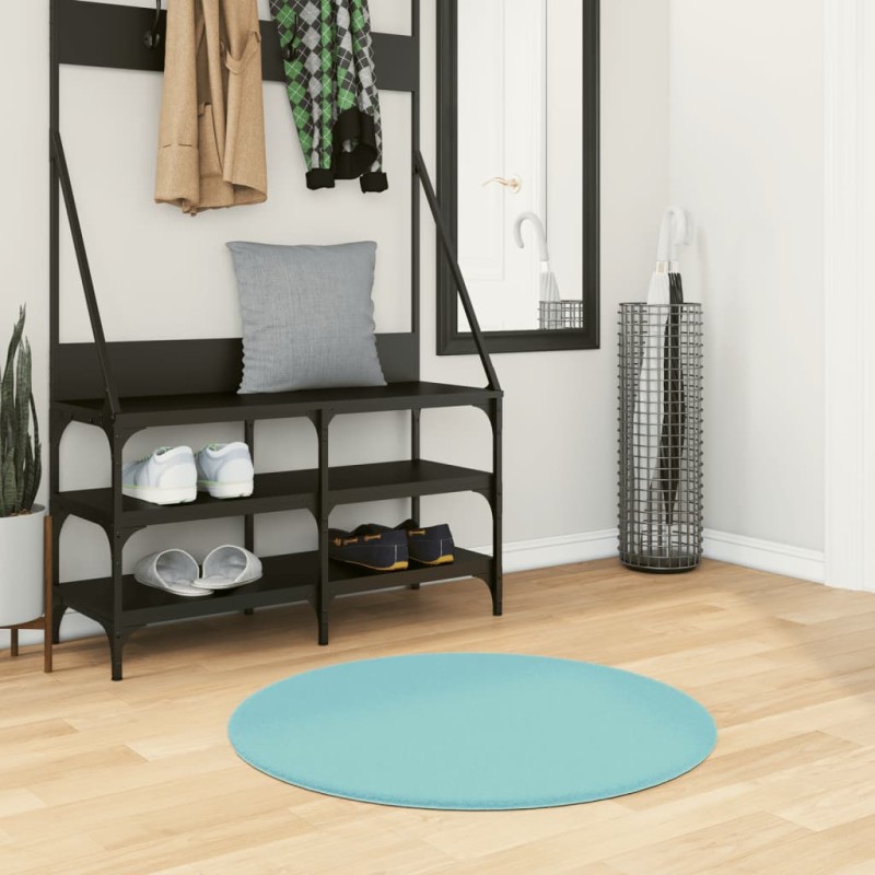 vidaXL Teppich OVIEDO Kurzflor Grün Ø 80 cm vidaXL Teppich OVIEDO Kurzflor Grün Ø 80 cm