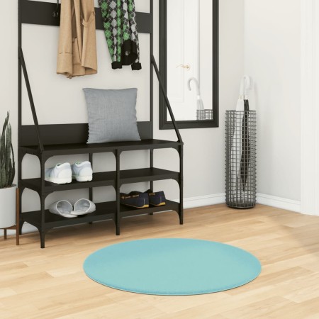 vidaXL Teppich OVIEDO Kurzflor Grün Ø 80 cm