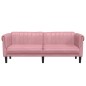 vidaXL Sofa 3-Sitzer Rosa Samt vidaXL Sofa 3-Sitzer Rosa Samt