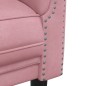 vidaXL Sofa 3-Sitzer Rosa Samt vidaXL Sofa 3-Sitzer Rosa Samt