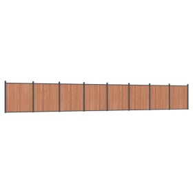 vidaXL Zaunelement Braun 1391x186 cm WPC