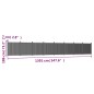 vidaXL Zaunelement Braun 1391x186 cm WPC vidaXL Zaunelement Braun 1391x186 cm WPC