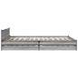 vidaXL Bettgestell mit Schubladen Grau Sonoma 120x200 cm Holzwerkstoff vidaXL Bettgestell mit Schubladen Grau Sonoma 120x200 cm Holzwerkstoff