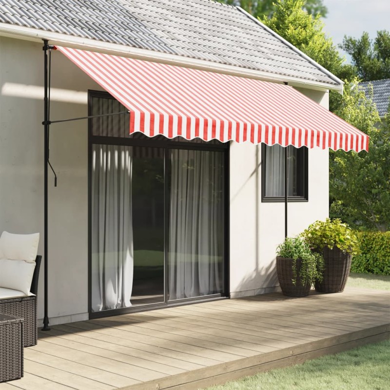 vidaXL Markisenbespannung Rot und Weiß Gestreift 3,5x2,5 m vidaXL Markisenbespannung Rot und Weiß Gestreift 3,5x2,5 m