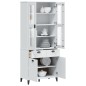 vidaXL Highboard VIKEN Weiß 80x40x190 cm Massivholz Kiefer vidaXL Highboard VIKEN Weiß 80x40x190 cm Massivholz Kiefer