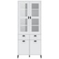 vidaXL Highboard VIKEN Weiß 80x40x190 cm Massivholz Kiefer vidaXL Highboard VIKEN Weiß 80x40x190 cm Massivholz Kiefer