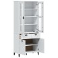 vidaXL Highboard VIKEN Weiß 80x40x190 cm Massivholz Kiefer vidaXL Highboard VIKEN Weiß 80x40x190 cm Massivholz Kiefer