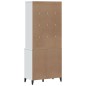 vidaXL Highboard VIKEN Weiß 80x40x190 cm Massivholz Kiefer vidaXL Highboard VIKEN Weiß 80x40x190 cm Massivholz Kiefer