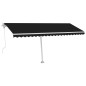 Automatische Markise mit LED & Windsensor 500x350 cm Anthrazit Automatische Markise mit LED & Windsensor 500x350 cm Anthrazit