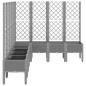 vidaXL Pflanzkübel mit Rankgitter Hellgrau 200x160x142 cm PP vidaXL Pflanzkübel mit Rankgitter Hellgrau 200x160x142 cm PP