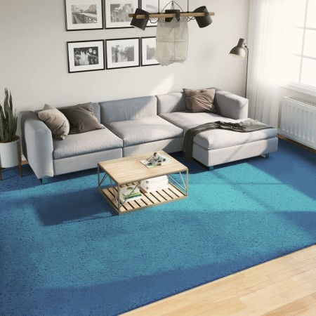 vidaXL Teppich OVIEDO Kurzflor Türkis 300x400 cm
