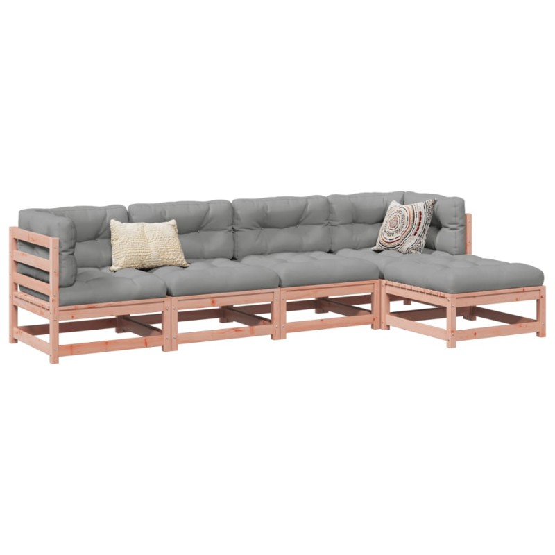 vidaXL 5-tlg. Garten-Sofagarnitur mit Kissen Massivholz Douglasie vidaXL 5-tlg. Garten-Sofagarnitur mit Kissen Massivholz Douglasie