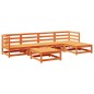 vidaXL 6-tlg. Garten-Sofagarnitur Wachsbraun Massivholz Kiefer vidaXL 6-tlg. Garten-Sofagarnitur Wachsbraun Massivholz Kiefer