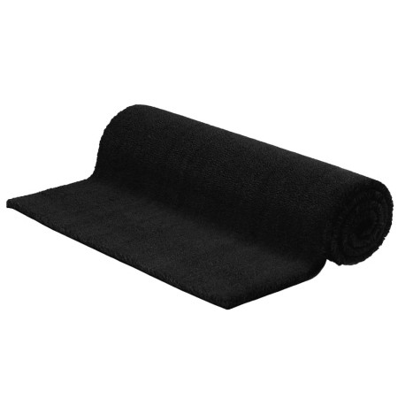 vidaXL Fußmatte Schwarz 100x300 cm Kokosfaser Getuftet