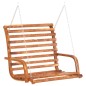 vidaXL Hollywoodschaukel mit Dach Massivholz Fichte mit Teak-Finish vidaXL Hollywoodschaukel mit Dach Massivholz Fichte mit Teak-Finish