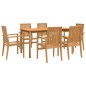 vidaXL 7-tlg. Garten-Essgruppe Massivholz Teak vidaXL 7-tlg. Garten-Essgruppe Massivholz Teak