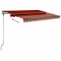 vidaXL Standmarkise Manuell Einziehbar 300x250 cm Orange/Braun vidaXL Standmarkise Manuell Einziehbar 300x250 cm Orange/Braun