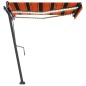 Gelenkarmmarkise mit LED 300x250 cm Orange und Braun Gelenkarmmarkise mit LED 300x250 cm Orange und Braun