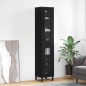 Highboard Schwarz 34,5x34x180 cm Holzwerkstoff Highboard Schwarz 34,5x34x180 cm Holzwerkstoff