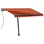 Gelenkarmmarkise mit LED 300x250 cm Orange und Braun Gelenkarmmarkise mit LED 300x250 cm Orange und Braun