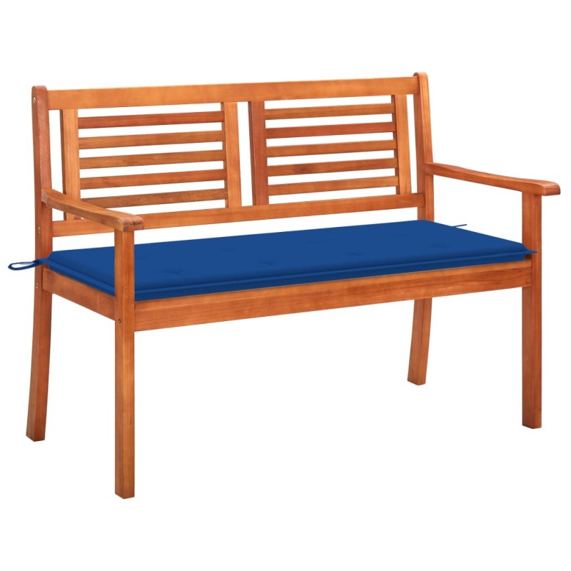 vidaXL 2-Sitzer-Gartenbank mit Auflage 120 cm Massivholz Eukalyptus vidaXL 2-Sitzer-Gartenbank mit Auflage 120 cm Massivholz Eukalyptus