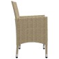 vidaXL 5-tlg. Garten-Essgruppe Beige vidaXL 5-tlg. Garten-Essgruppe Beige