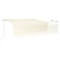 vidaXL Markise Automatisch mit Rollo LED Windsensor 6x3 m Creme vidaXL Markise Automatisch mit Rollo LED Windsensor 6x3 m Creme