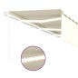 vidaXL Markise Automatisch mit Rollo LED Windsensor 6x3 m Creme vidaXL Markise Automatisch mit Rollo LED Windsensor 6x3 m Creme