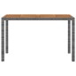 vidaXL 3-tlg. Garten-Essgruppe mit Kissen Poly Rattan Grau vidaXL 3-tlg. Garten-Essgruppe mit Kissen Poly Rattan Grau