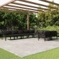 vidaXL 9-tlg. Garten-Lounge-Set mit Kissen Aluminium Anthrazit vidaXL 9-tlg. Garten-Lounge-Set mit Kissen Aluminium Anthrazit