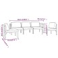 vidaXL 5-tlg. Garten-Lounge-Set mit Kissen Aluminium Anthrazit vidaXL 5-tlg. Garten-Lounge-Set mit Kissen Aluminium Anthrazit