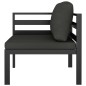 vidaXL 9-tlg. Garten-Lounge-Set mit Kissen Aluminium Anthrazit vidaXL 9-tlg. Garten-Lounge-Set mit Kissen Aluminium Anthrazit