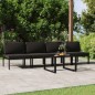 vidaXL 5-tlg. Garten-Lounge-Set mit Kissen Aluminium Anthrazit vidaXL 5-tlg. Garten-Lounge-Set mit Kissen Aluminium Anthrazit