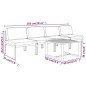 vidaXL 5-tlg. Garten-Lounge-Set mit Kissen Aluminium Anthrazit vidaXL 5-tlg. Garten-Lounge-Set mit Kissen Aluminium Anthrazit