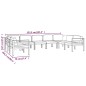 vidaXL 9-tlg. Garten-Lounge-Set mit Kissen Aluminium Anthrazit vidaXL 9-tlg. Garten-Lounge-Set mit Kissen Aluminium Anthrazit
