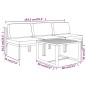 vidaXL 4-tlg. Garten-Lounge-Set mit Kissen Aluminium Anthrazit vidaXL 4-tlg. Garten-Lounge-Set mit Kissen Aluminium Anthrazit